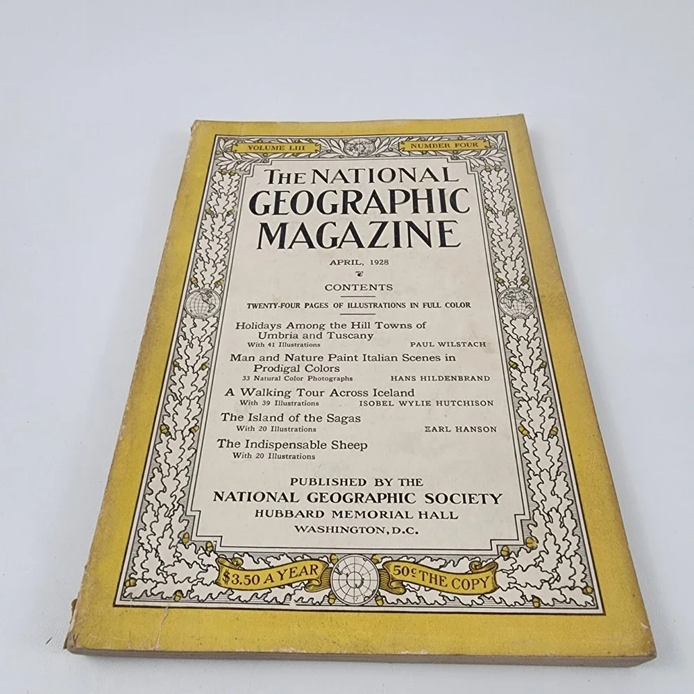 National Geographic Magazine April‎ 1928 No  Insert